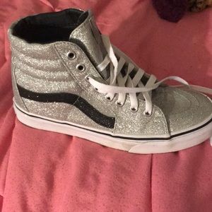 Sparkly high top vans